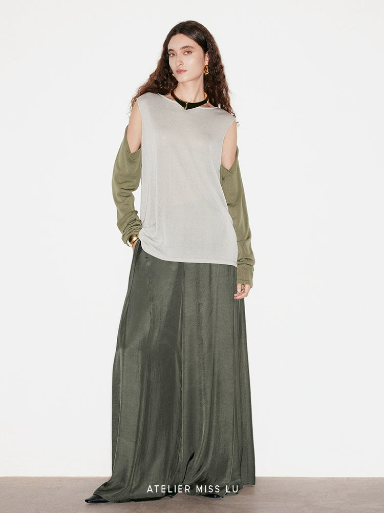 ATELIER MISS LU Two-Piece Off-the-Shoulder Knit Top - JASON