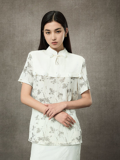 HECO Rose Crystal Tassel Shawl Women's Top - SURROUND.