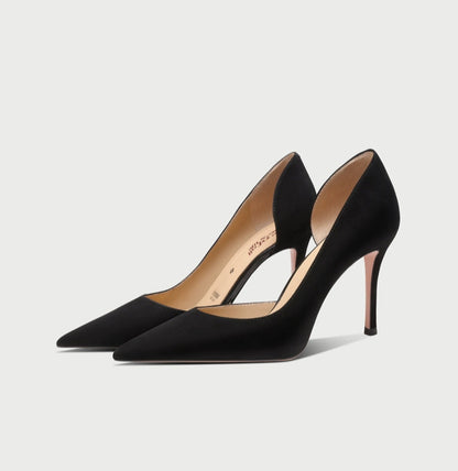 PJJUU black hollow heels - COURAGE
