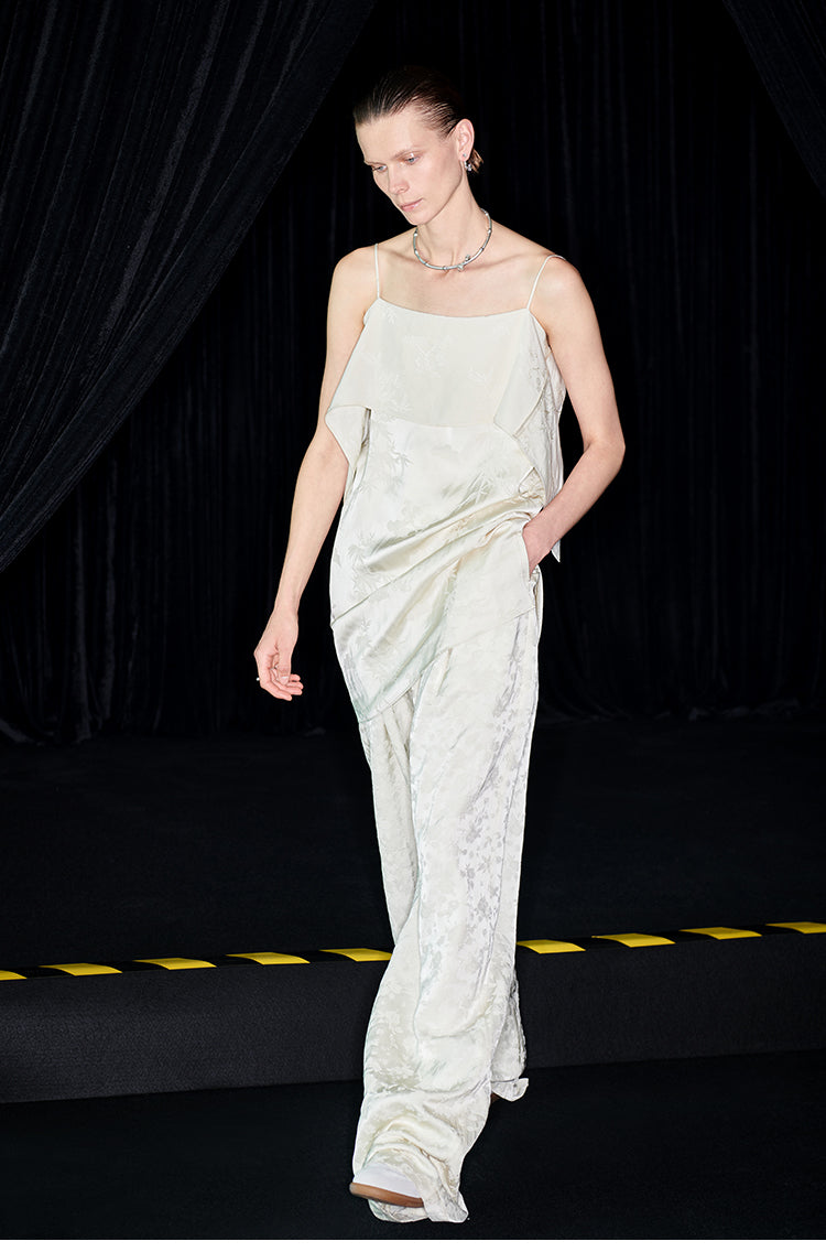 M essential Mackay designer  jacquard cool straight-leg trousers - Yuehui.