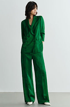 COMME MOI Lv Yan Designer Spring Women's Double-Breasted Suit &Suspender - AUTUMN.