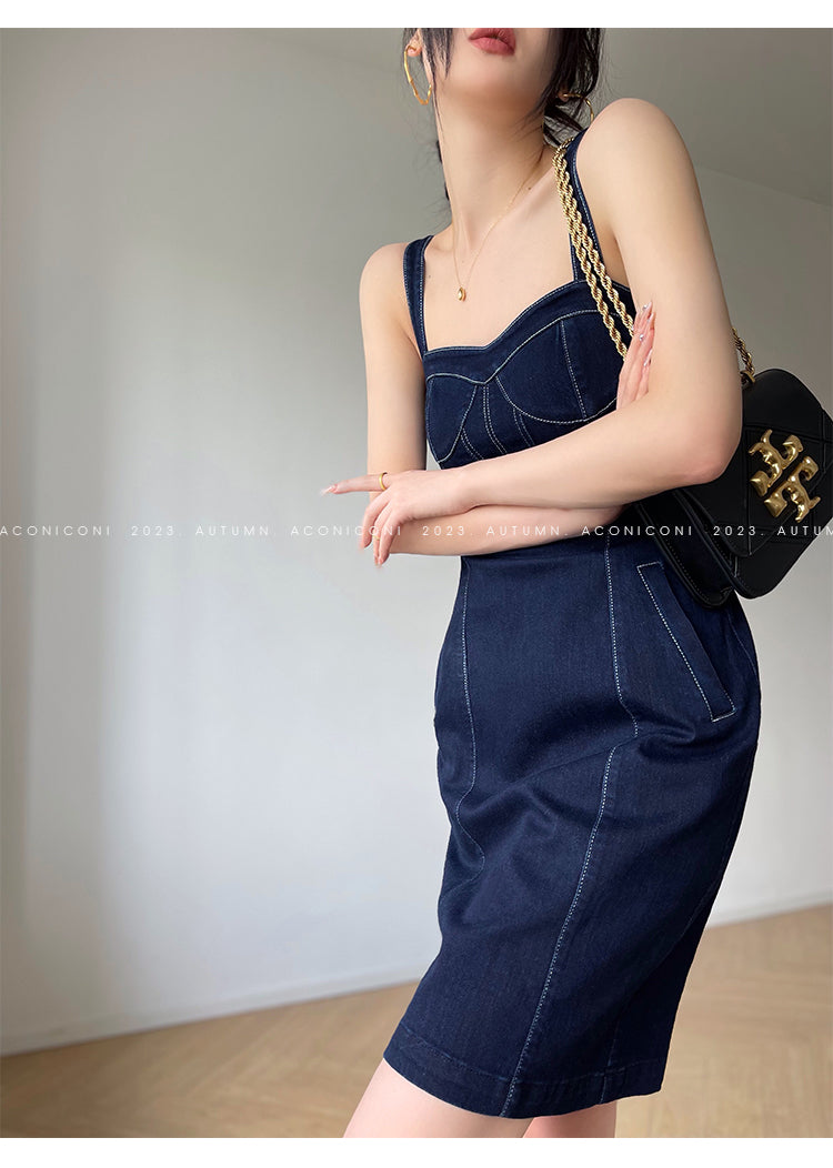 Aconiconi Luxury Blue Denim jacket - Poetry from the Other Shore