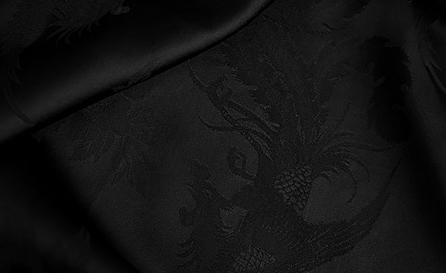 HECO Chinese Style Acetate Jacquard Elasticated High-waisted Fishtail Skirt - BETH.