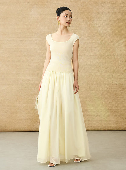 HECO Double Tulle Ballet Style Umbrella Skirt And Top Outfit Set - MATRIC.