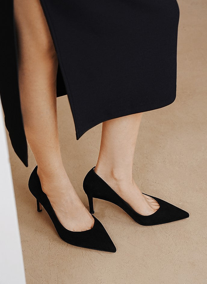 PJJUU classy high-end stiletto shoes - BLUE.