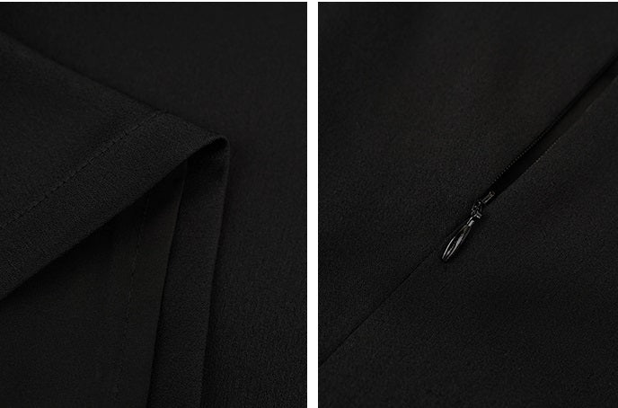 HECO Chinese butterfly bead embroidered slimming straight skirt - POLY.