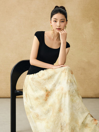 HECO Chinese U-neck Shoulder Top Early Summer Popular Cool Wear - MART.