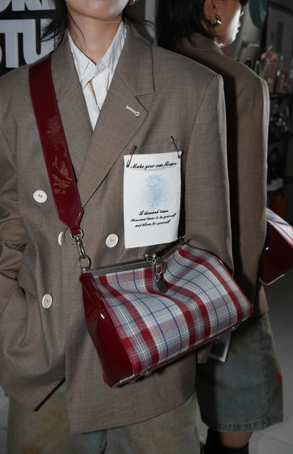 IUBALLET Classy Vintage Plaid Arm Bag - MALDAVIES.