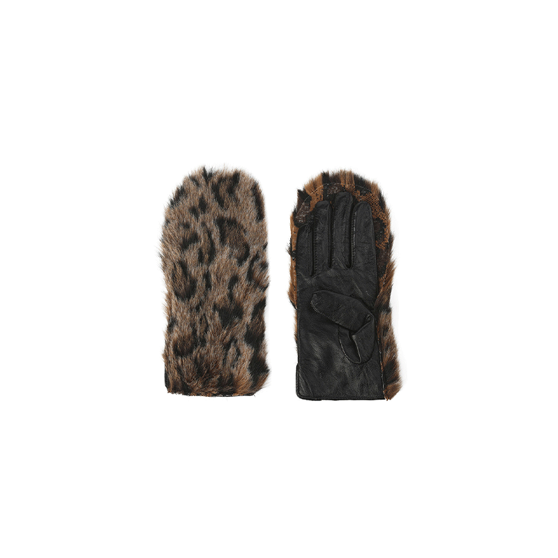 ATELIER MISS LU faux fur stitchwork design styling Gloves -IMPACT.