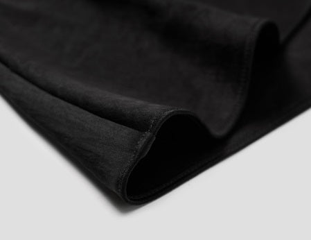 COMME MOI  women's black French asymmetric dress - JOSEPHINE.