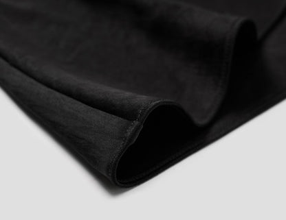 COMME MOI  women's black French asymmetric dress - JOSEPHINE.