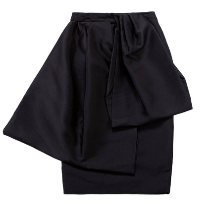 Le Palais Vintage Original Vintage Black Irregular Luxury High-waisted Pencil Skirt-GAL