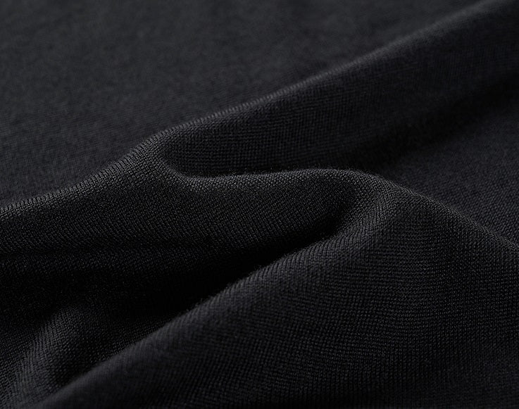 COMME MOI Lu Yan designer new women's black turtleneck wool knitted vest - MONEY.