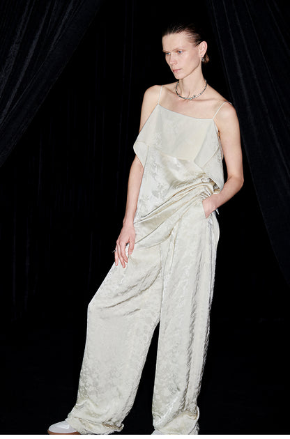 M essential Mackay designer  jacquard cool straight-leg trousers - Yuehui.