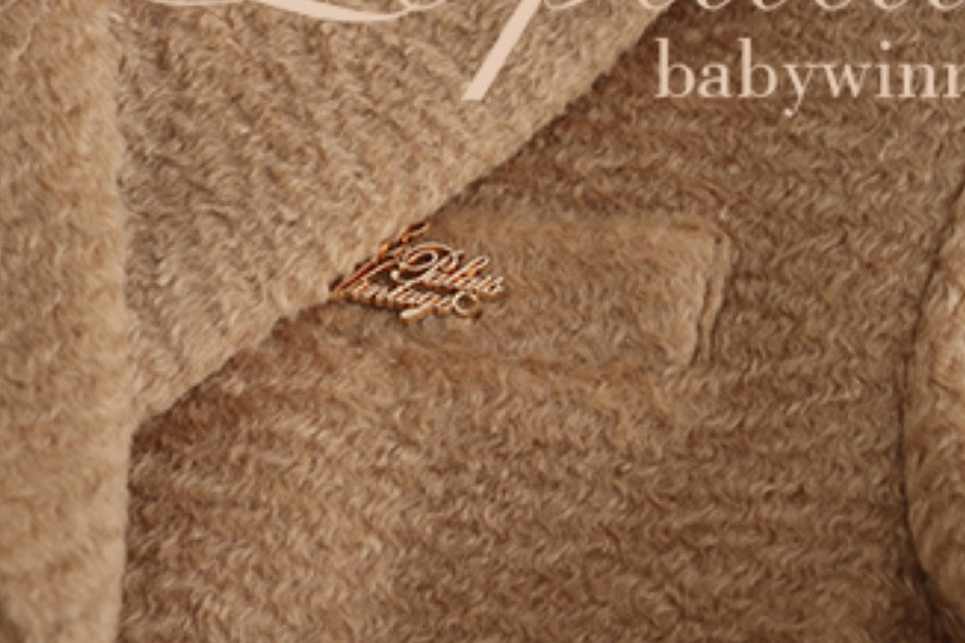 Le Palais Vintage Luxury Beige Suit Collar Long Sleeve Straight Long Winter Coat-KIKE.