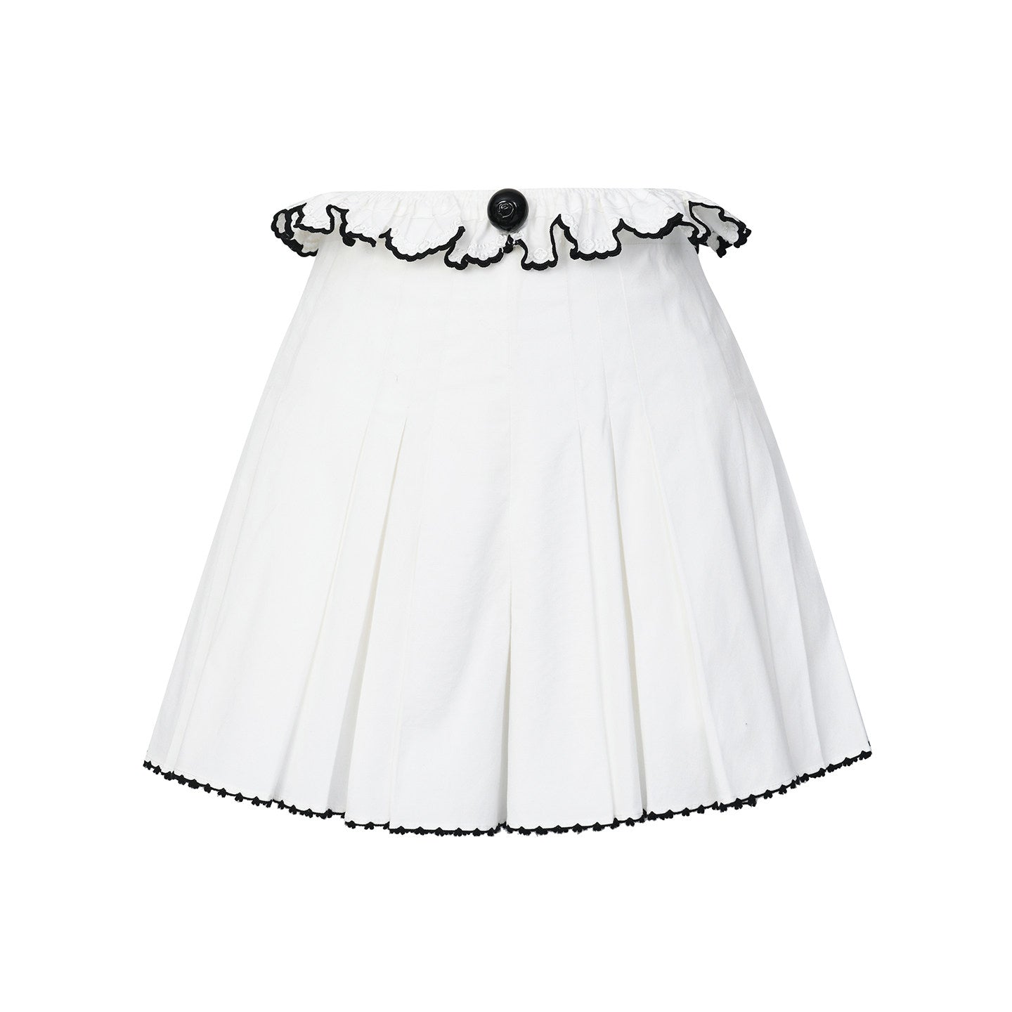 FAME contrasting embroidered shorts culottes - JOSEPH
