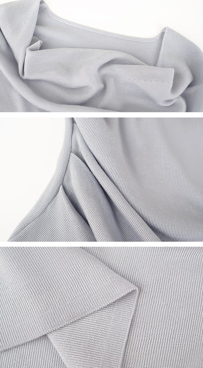 HECO Chinese style swing collar sleeveless knitted sweater T-shirt - HEART.