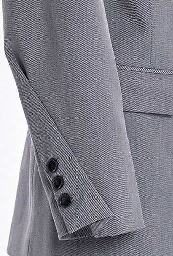 TINY IN Padded Shoulder Cuffs Folded Wide Shoulders Loose Coat-POXY