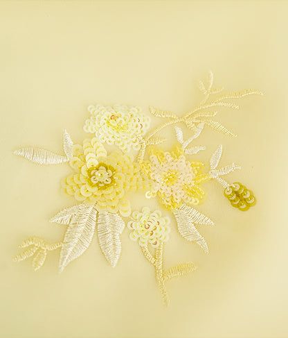 HECO Chinese Pearl Edge Embroidered Sleeveless Tulle Vest - IDEM.