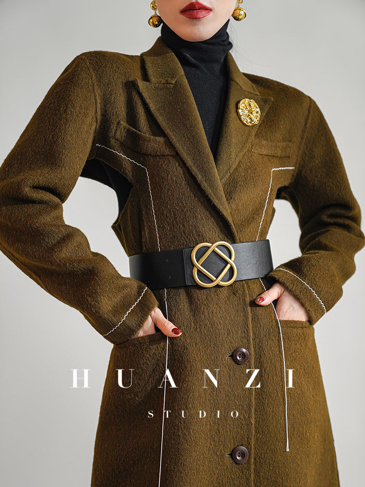 注目の 【即完売品】bishu-herrinbone coat wool ステンカラーコート