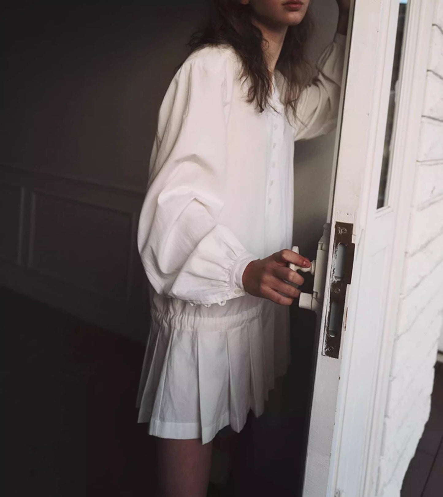 NOTHING WRITTEN flair shirt dress women's summer niche -ZOEY.