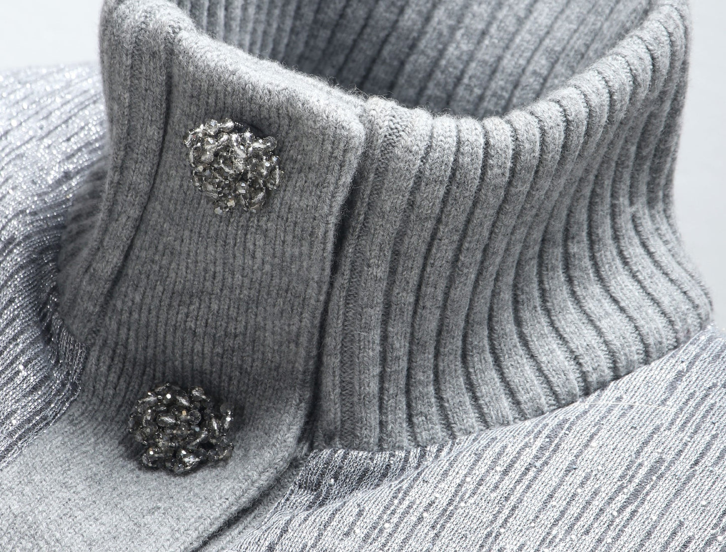 WANGXO Elegant Insulating Wool Gray Short jacket - EVE.