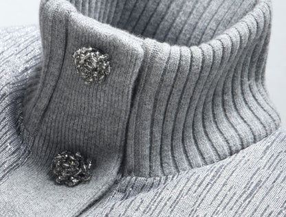 WANGXO Elegant Insulating Wool Gray Short jacket - EVE.