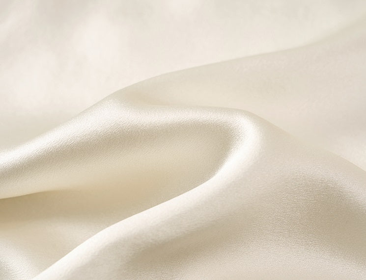 COMME MOI Silk Embroidered Panelled Straight white Pants - ISAIAH.