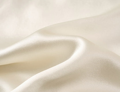 COMME MOI Silk Embroidered Panelled Straight white Pants - ISAIAH.