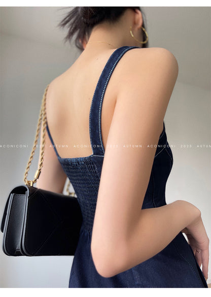 Aconiconi Luxury Blue Denim jacket - Poetry from the Other Shore