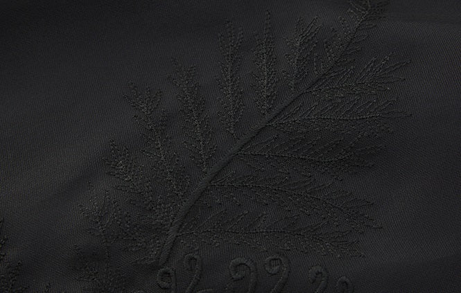 ZHUCHONGYUN organza curved lined silk straight skirt-FAB.