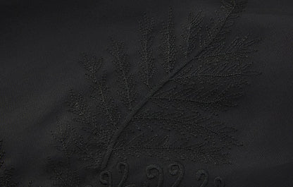 ZHUCHONGYUN organza curved lined silk straight skirt-FAB.