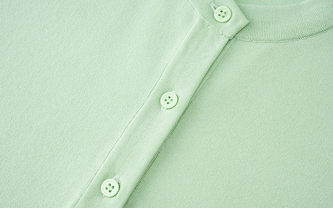 ZHUCHONGYUN collar silk loose top with short sleeves-MASA.