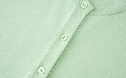 ZHUCHONGYUN collar silk loose top with short sleeves-MASA.