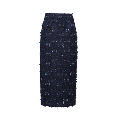 WANGXO | Yaluxe Custom \Pull Wool  Multi-Yarn Woven Vest, Shorts & Skirt Set -RINA