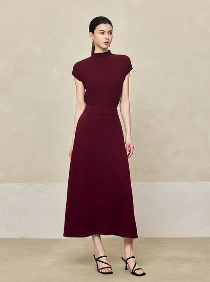 HECO Solid Color Versatile High-waisted Straight Skirt - LIVING.