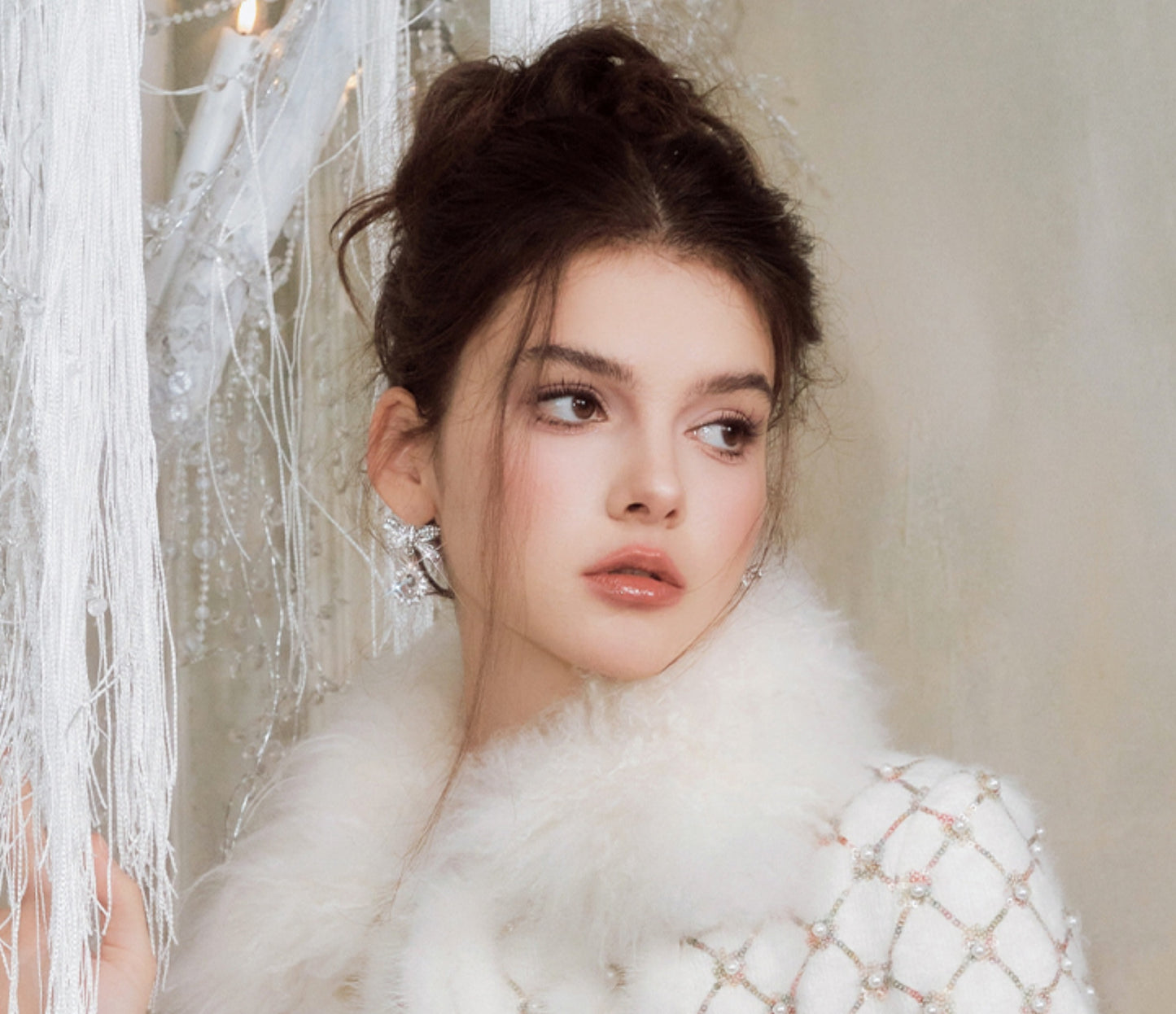 Wardrobes By Chen Elegant Embroidered Sequin/Bead Jacket/Short Skirt-Jay