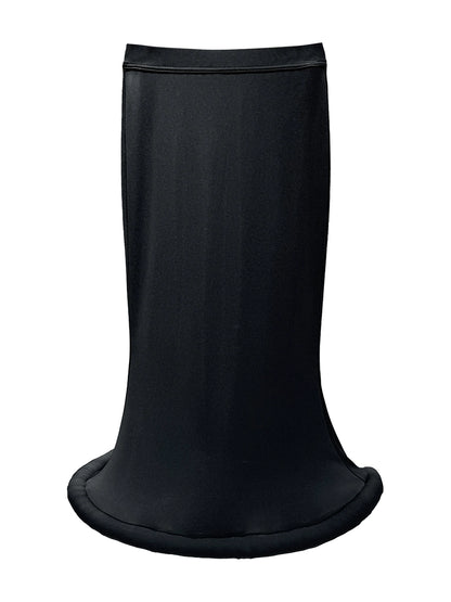 ANNAKIKI niche acetate mid-rise flying saucer fishtail mid-length skirt-KANI