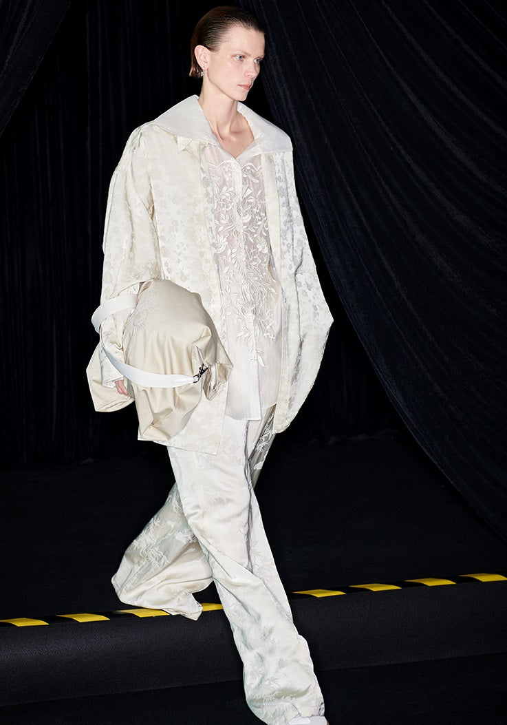 M essential Mackay designer Jacquard cool oversized shirt - sieive.