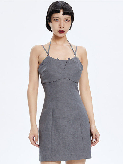 TINY IN fake two-piece sleeveless short dress-ACHA
