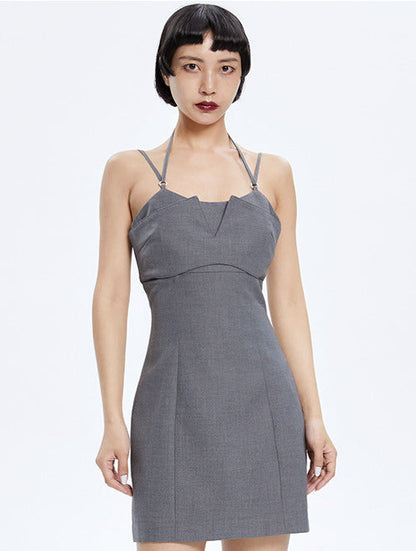TINY IN fake two-piece sleeveless short dress-ACHA
