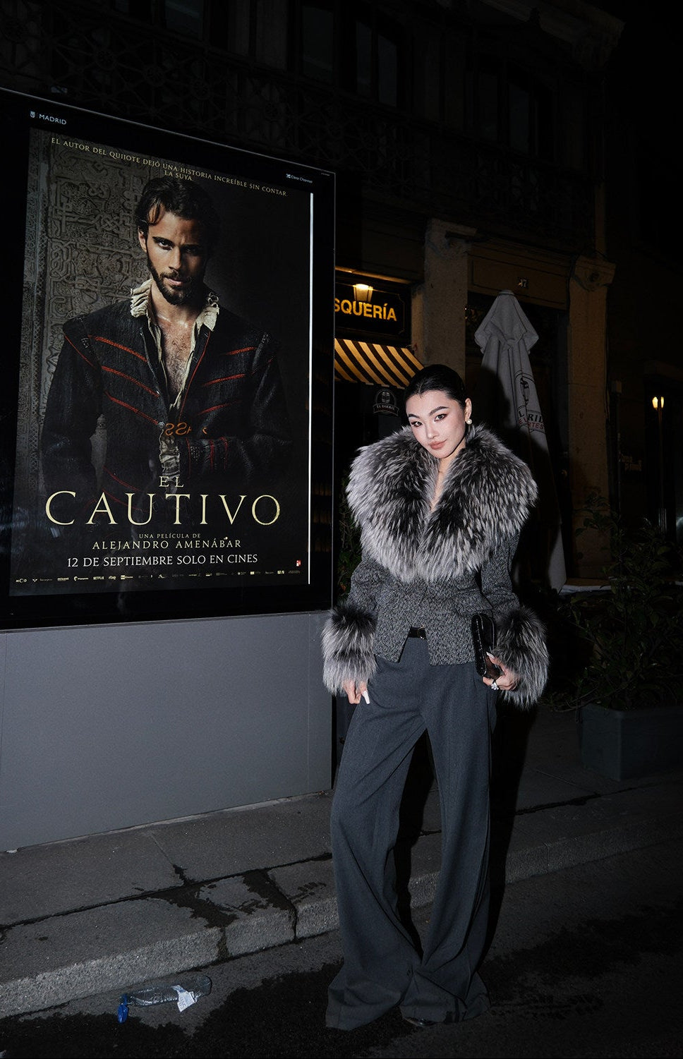 MEI SANGUAN Fur-Trimmed Slim Wool Jacket - CALLIOPE