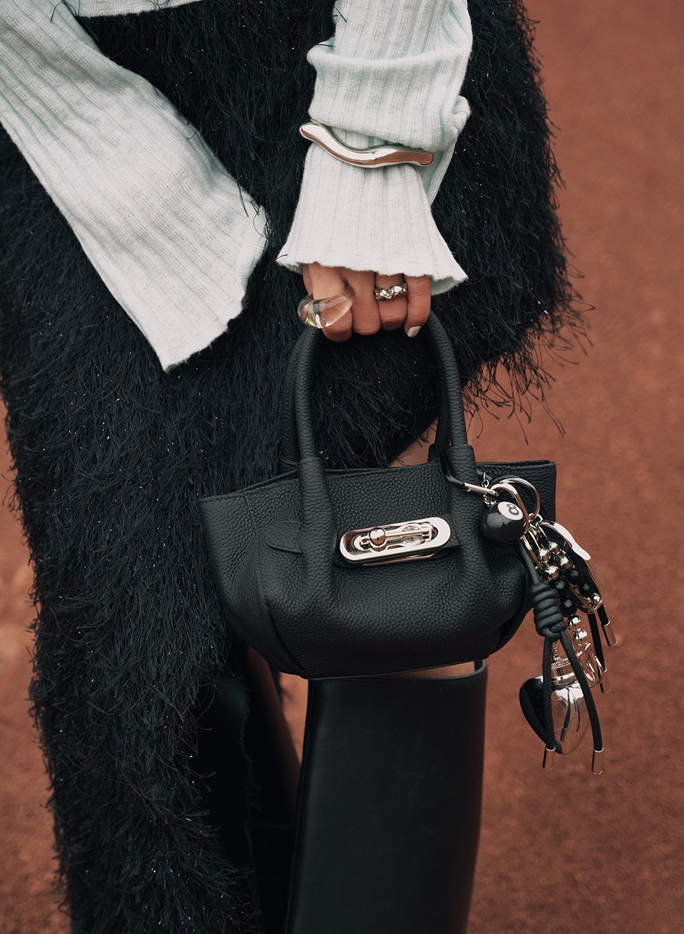 IUBALLET Leather Mini Bucket Bag - PEOPLE.