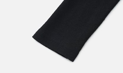 ZHUCHONGYUN Turtleneck Drawstring Silk Wool Blend Sleeve Top--MADO.