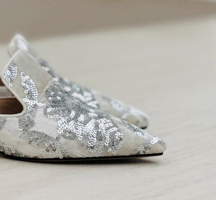 B-FEI  Chinese glitter pointed heels-SONDER.