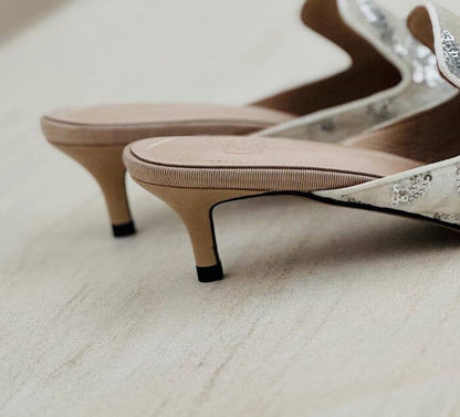 B-FEI  Chinese glitter pointed heels-SONDER.