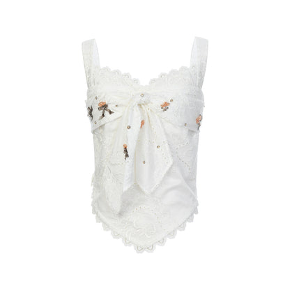 FAME Rococo Island Wave Frolicking Fake Two-piece Suspender Top - LUCAS