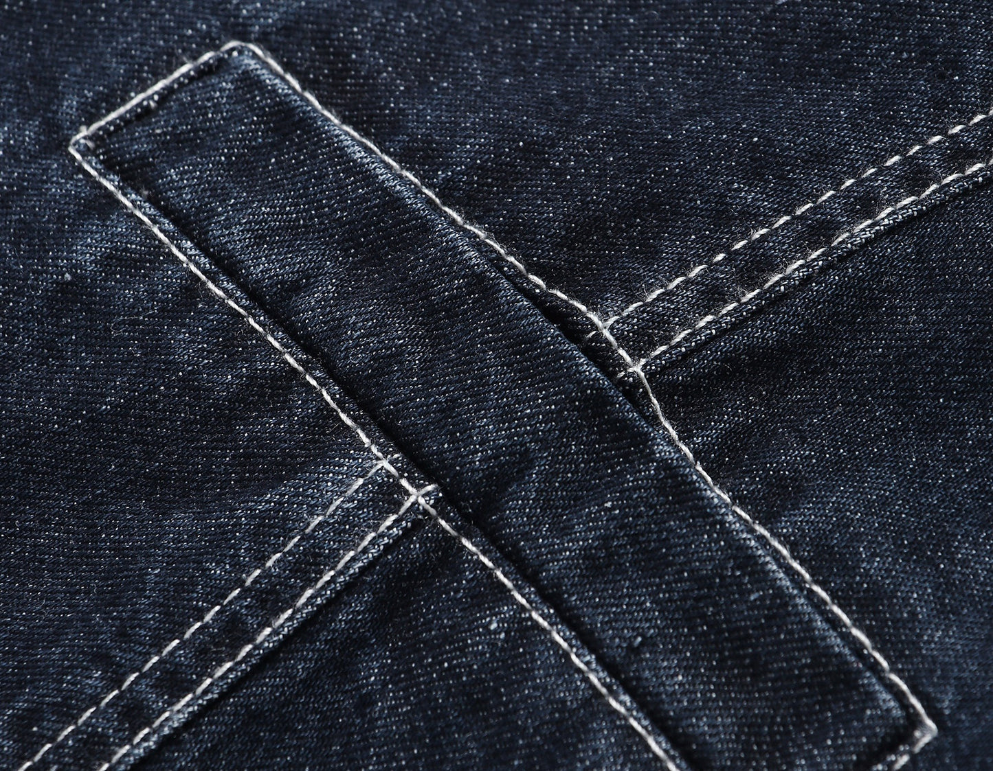 WANGXO | Denim with High-Quality Cotton Blend Waist Contrast Line Denim Vest & Skirt Set -ZIVA