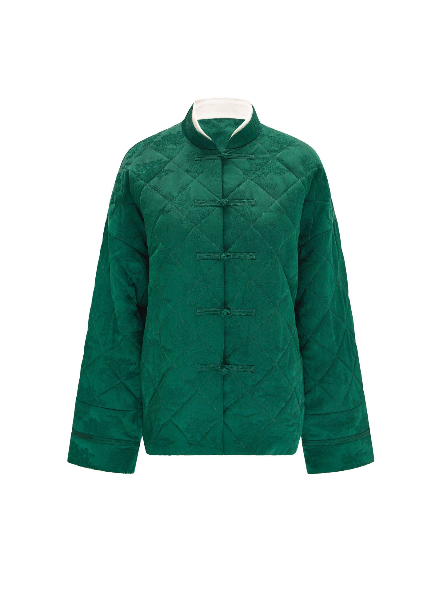 M ESSENTIAL Mackay designer brand Trim jacquard quilted camel cotton jacket - SPIRIT