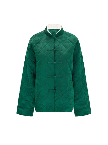 M ESSENTIAL Mackay designer brand Trim jacquard quilted camel cotton jacket - SPIRIT